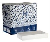 QUILTED DINNER NAPKINS 18 FOLD WHITE 400MM X 400MM 2 PLY 100PK