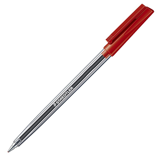 STAEDTLER BALL 432 BALLPOINT PEN MEDIUM RED Taupo Office