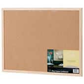 QUARTET ECONOMY CORKBOARD 900 X 600MM PINE FRAME