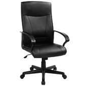 SYLEX HEMSWORTH EXECUTIVE CHAIR 1LEVER BONDED LEATHER BLACK