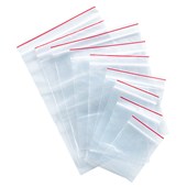 MINIGRIP PLASTIC BAG RESEALABLE 40MU W155 X L230MM CLEAR PACK 100