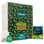 DILMAH TEA BAGS PEPPERMINT INFUSION INDIVIDUALLY FOIL ENVELOPED BOX 100