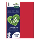 TROPHEE COLOURED PAPER A4 80GSM BRIGHT RED PACK 100