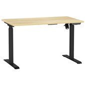 AGILE BOOST ELECTRIC DESK W1200 X D700 X H7201200MM BLACK FRAME ATLANTIC OAK TOP