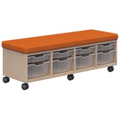 AKO SIT AND STORE REFINED OAK AND ASHCROFT ORANGE