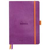 RHODIARAMA GOALBOOK A5 DOTTED PURPLE