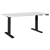 TIDAL PREMIUM HEIGHT ADJUSTABLE DESK ELECTRIC UNASSEMBLED W1800 X D800 X H6601300MM BLACK FRAME WHITE TOP
