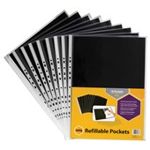 MARBIG DISPLAY BOOK REFILLS A3 PACK 10