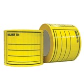 POMONA PRINTED PET LABEL 96 X 125MM DELIVER TO ROLL 400