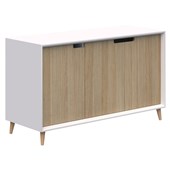 ACCENT OSLO CREDENZA W1200 X D450 X H720MM CLASSIC OAKWHITE