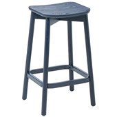 EDEN ORLO TIMBER KITCHEN STOOL NAVY ASH