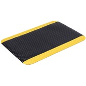 DIAMOND PLATE  MAT ANTI FATIGUE HEAVY DUTY  900X600MM BLACK AND YELLOW