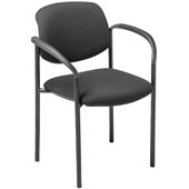 EDEN PAUSE VISITOR CHAIR WITH ARMS BLACK