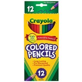 CRAYOLA COLOUR PENCILS FULL SIZE PACK 12