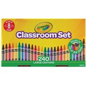 CRAYOLA CRAYONS CLASSROOM SET LARGE PACK 240