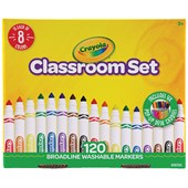CRAYOLA BROADLINE MARKERS CLASSROOM SET PACK 120