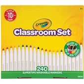 CRAYOLA SUPER TIPS MARKERS CLASSROOM SET PACK 240