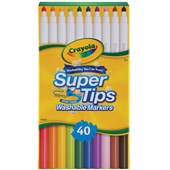 CRAYOLA SUPER TIPS MARKERS DESK SET PACK 40