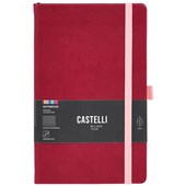 CASTELLI KALEIDO NOTEBOOK RULED 130 X 210MM RUBY