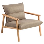 EDEN LOUNGE MAIA CHAIR WARM NATURAL BEECH TIMBER FRAME KEYLARGO PUMICE