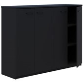RAPID HINGED DOOR STORAGE 3 TIER LOCKING H1200 X L1800MM BLACK