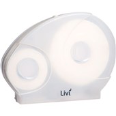 LIVI D800 JUMBO TOILET TISSUE WITH RESERVE DISPENSER WHITE FREE ON LOAN