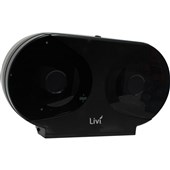LIVI D860 JUMBO TOILET TISSUE DOUBLE DISPENSER BLACK FREE ON LOAN