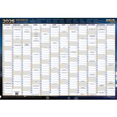 WRITERAZE WALLPLANNER 700X1000MM LAMINATED EVEN YEAR