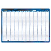 WRITERAZE WALLPLANNER 700X1000MM FRAMED PERPETUAL YEAR