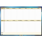 WRITERAZE WALLPLANNER STAFF LEAVE PLANNER 700X1000MM LAMINATED