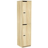 KNIGHT CUBIT LOCKER W450 X D400 X H1805MM 2 DOOR ATLANTIC OAK