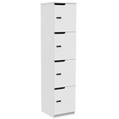 KNIGHT CUBIT LOCKER W450 X D400 X H1805MM 4 DOOR WHITE