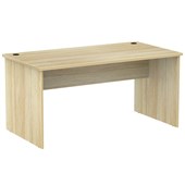 KNIGHT CUBIT SLAB END DESK W1500 X D800 X H730MM ATLANTIC OAK