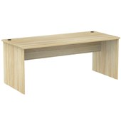 KNIGHT CUBIT SLAB END DESK W1800 X D800 X H730MM ATLANTIC OAK