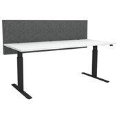 BOYD ACOUSTIC MODESTY DESK SCREEN 36MM L1800 X W600MM SLATE
