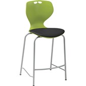 EDEN OMNI KITCHEN STOOL GREEN WITH BLACK VINYL