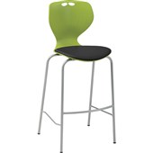 EDEN OMNI BAR STOOL GREEN WITH BLACK VINYL