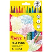 JOVI WASHABLE FELTTIP PEN FINE PACK 12