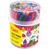 JOVI WASHABLE FELTTIP PEN JAR PACK 96