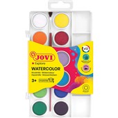 JOVI WATERCOLOUR PAINT 22MM DISC PACK 12