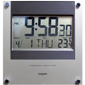 CASIO ID111DF WALL CLOCK RECTANGULAR DIGITAL W220 X H235MM BLACKSILVER