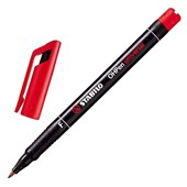 STABILO OHPEN 842 PERMANENT MARKER BULLET 07MM RED