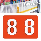 CODAFILE NUMERIC LABEL 8 162508 40 LABELS