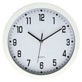 DIXON WALL CLOCK ROUND 300MM DIA WHITE