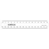 CELCO RULER PLASTIC 150MM CLEAR