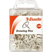 ESSELTE DRAWING PINS WHITE PACK 100