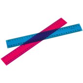 MARBIG RULER METRIC 300MM FLUORESCENT ASSORTED