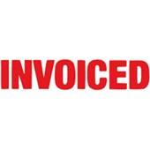 XSTAMPER 1532 PREINKED STAMP INVOICED HANGSELL RED