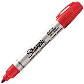 SHARPIE PRO METAL PERMANENT MARKER BULLET MEDIUM 15MM RED