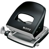 LEITZ NEXXT PUNCH 2HOLE METAL 30 SHEET SATIN BLACK